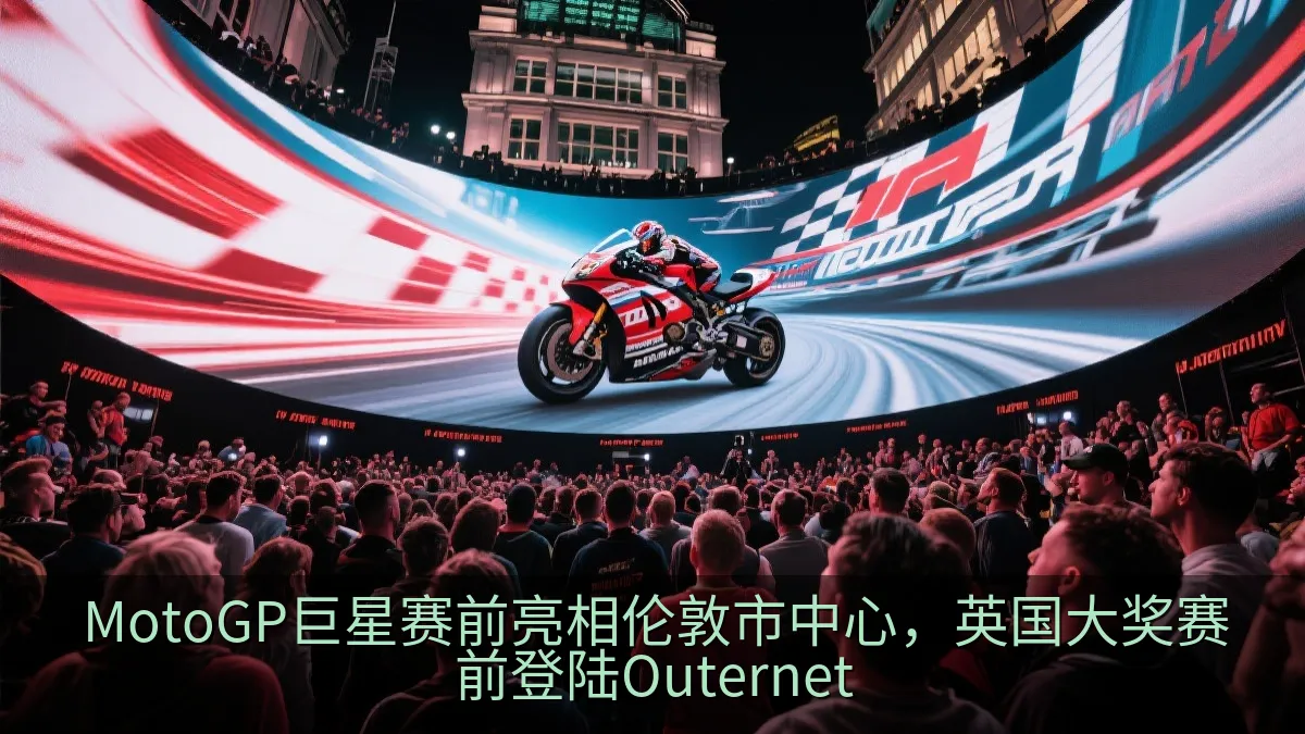 MotoGP巨星赛前亮相伦敦市中心，英国大奖赛前登陆Outernet