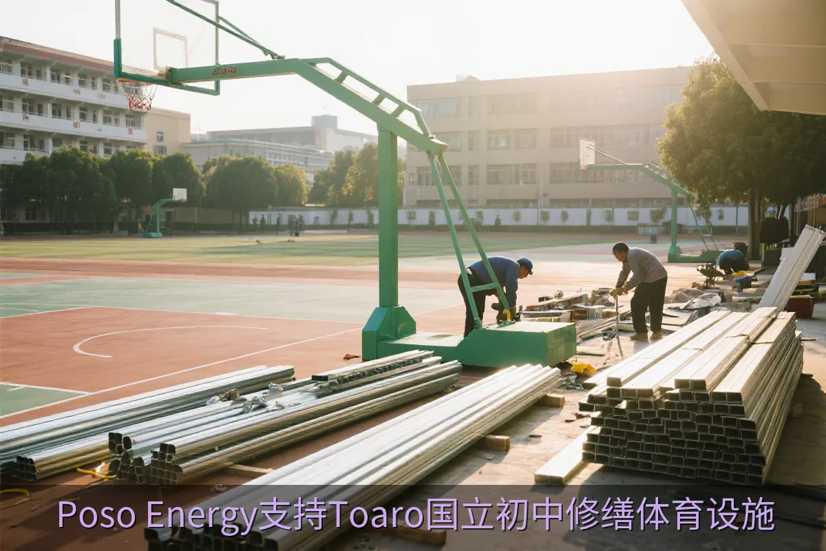 Poso Energy支持Toaro国立初中修缮体育设施
